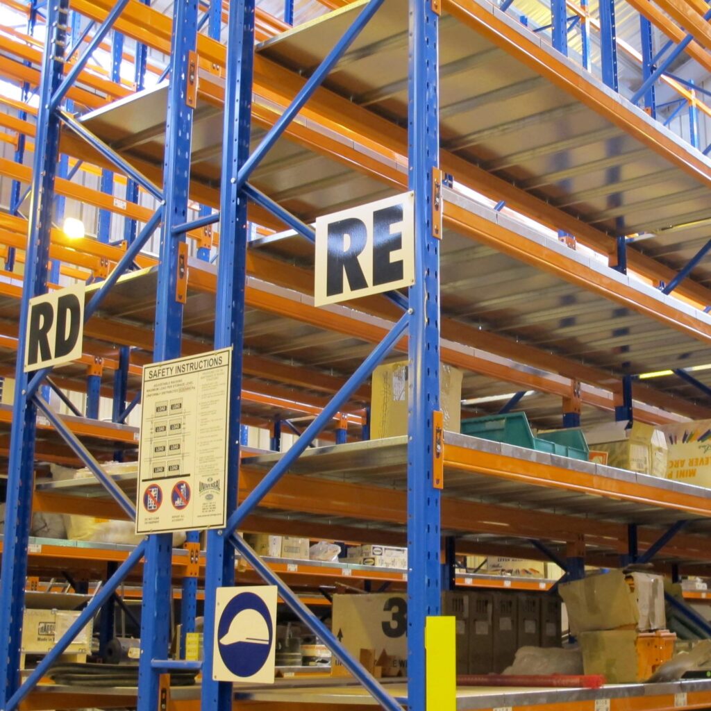 Pallet racking, storage racks and shelving